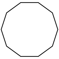 Shape with ten vertices crossword