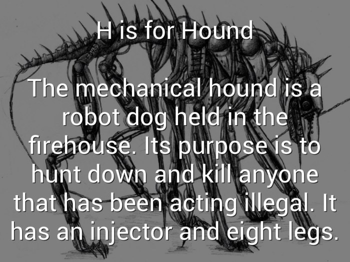 Fahrenheit 451 mechanical hound quotes