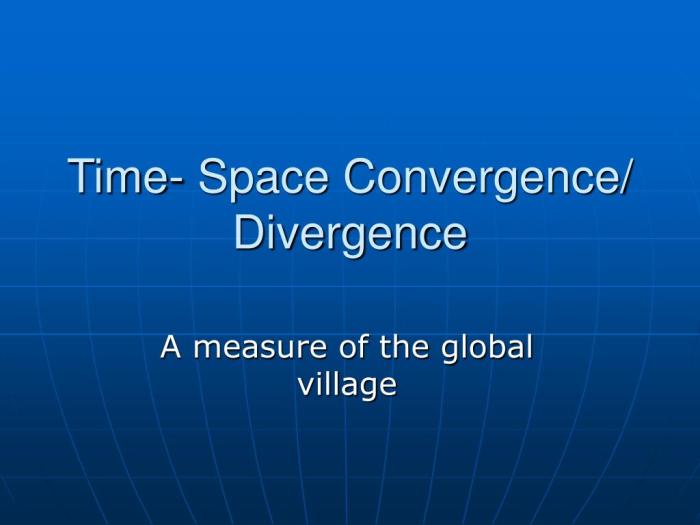 Time space convergence ap human geography