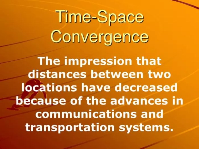 Time space convergence ap human geography